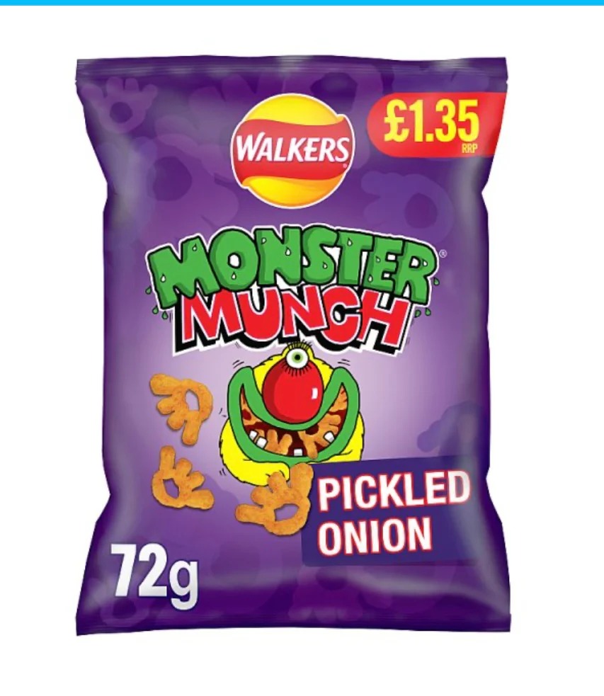 Walkers Monster Munch Pickled Onion 72g