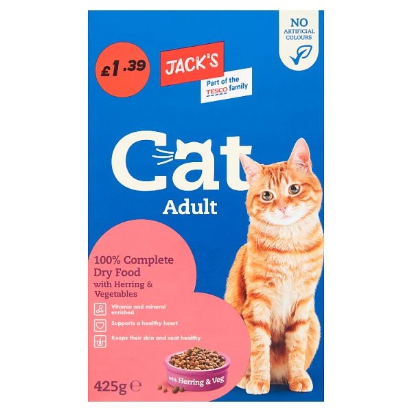 Jack's Cat Adult Dry Food 425g